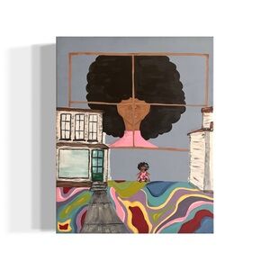 20x16 colorful acrylic painting